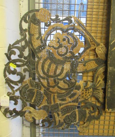 TIBETAN (?) HIDE SHADOW FIGURE Image