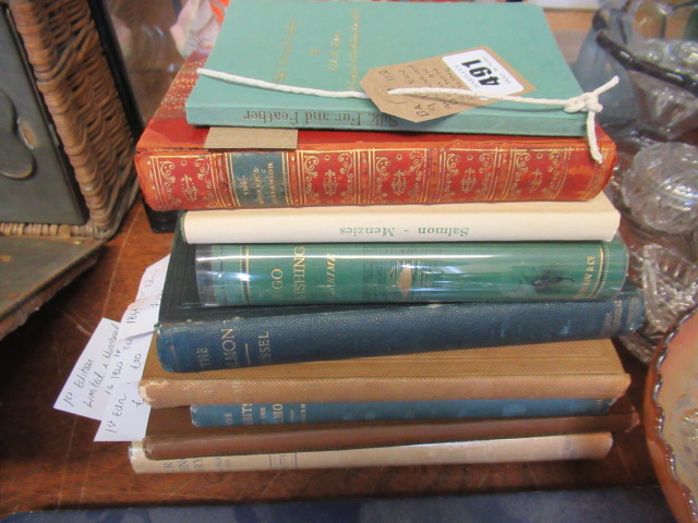 NINE FIRST EDITION ANTIQUARIAN BOOKS ON SALMON FISHING Image
