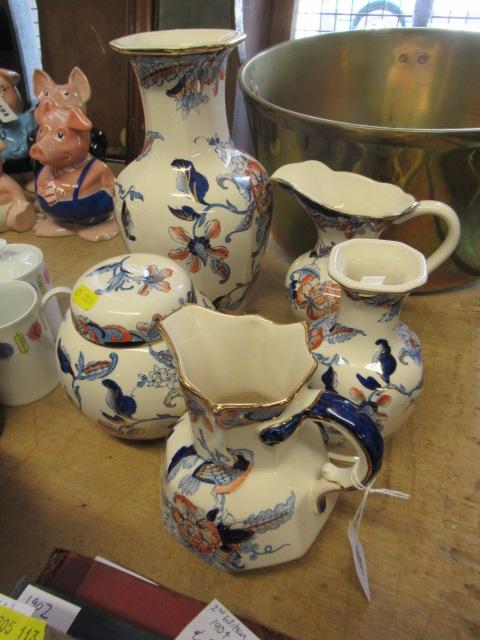 FIVE ITEMS OF MASONS CERAMICS Image