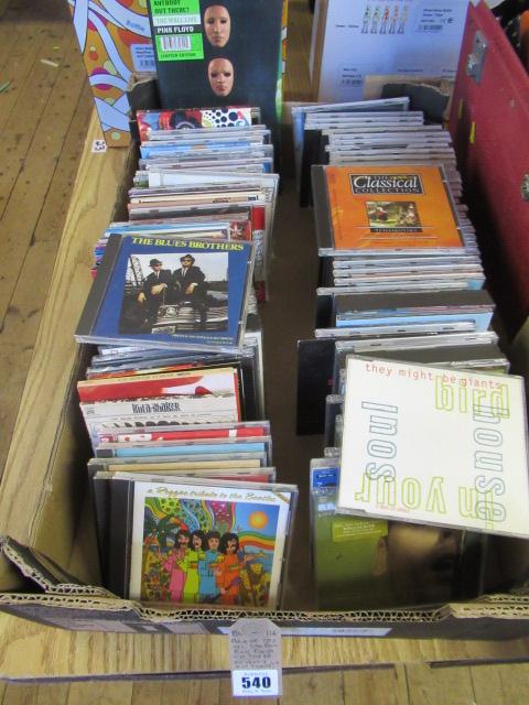 BOX OF CDS INCLUDING LIMITED EDITION PINK FLOYD IS THERE ANYBODY OUT THERE Image