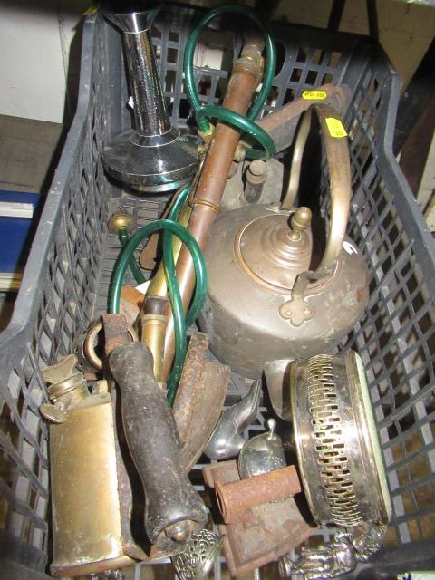 CRATE OF METALWARE ETC Image