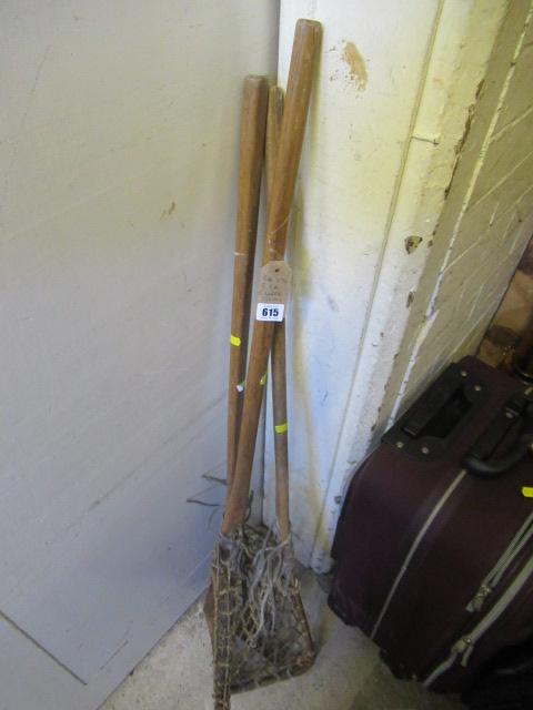 THREE LACROSSE STICKS Image