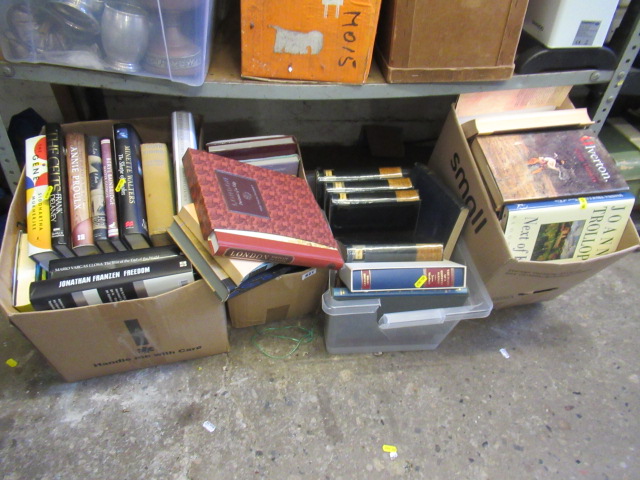 FOUR BOXES OF BOOKS INCLUDING FOLIO EDITIONS Image