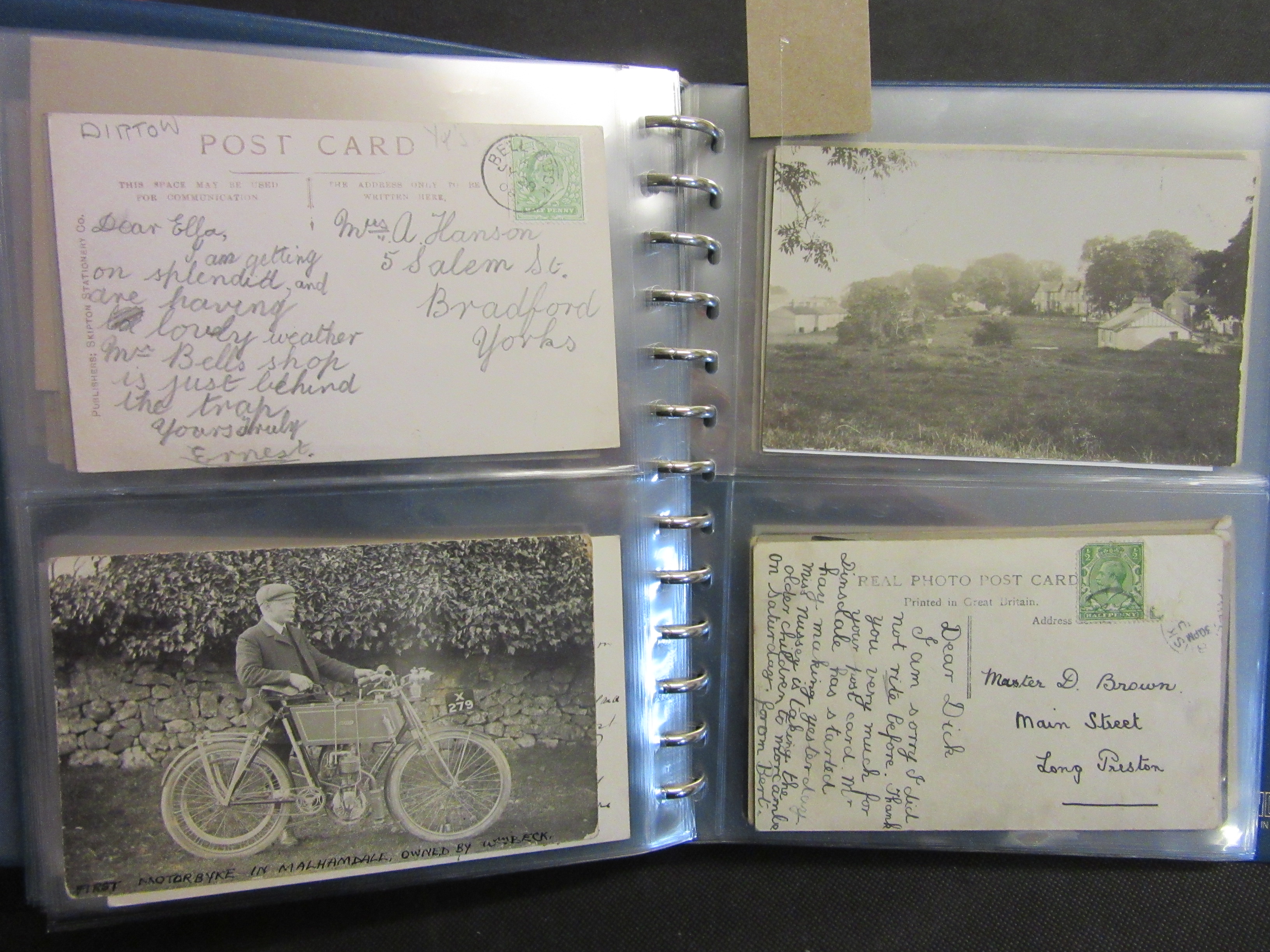 TWO ALBUMS OF OLD LOCAL INTEREST POSTCARDS Image