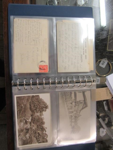 TWO ALBUMS OF OLD LOCAL INTEREST POSTCARDS Image