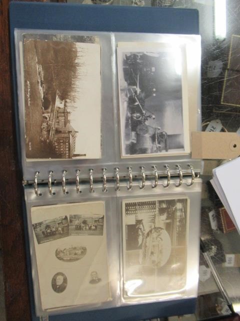 TWO ALBUMS OF OLD LOCAL INTEREST POSTCARDS Image