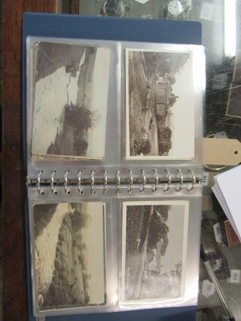 TWO ALBUMS OF OLD LOCAL INTEREST POSTCARDS Image