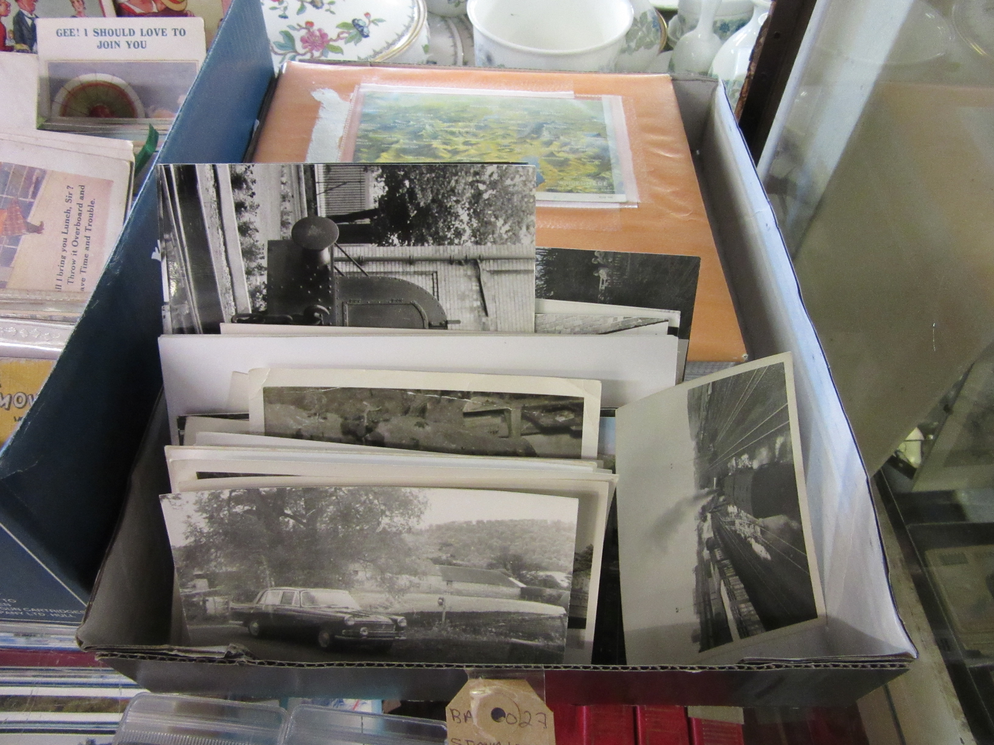 STEAM LOCOMOTIVE REAL PHOTOGRAPHS AND POSTCARDS AND QUANTITY OF LAKE DISTRICT POSTCARDS Image