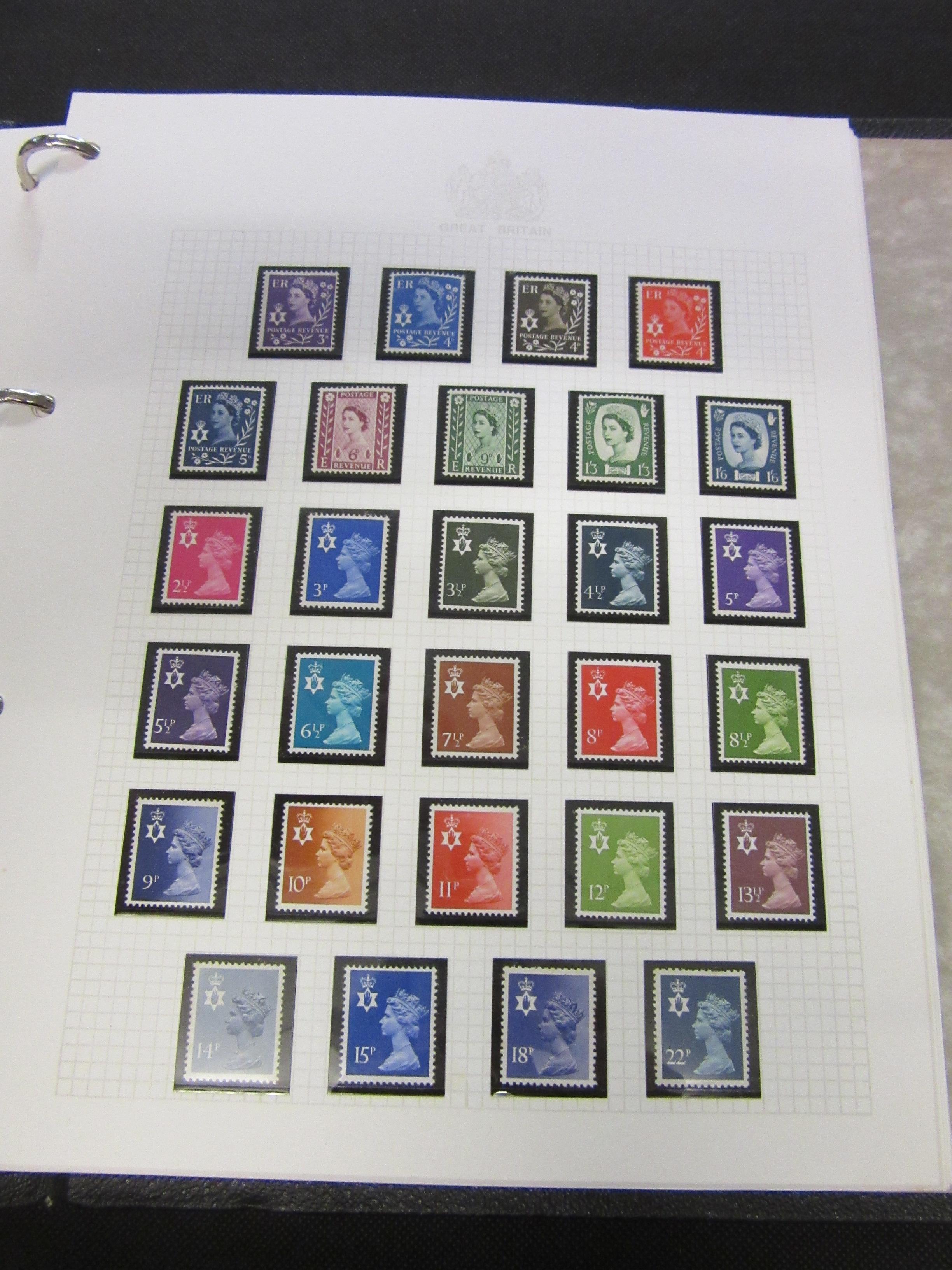 ALBUM OF MAINLY MINT UK AND WORLD STAMPS INCLUDING US AND IRISH STAMPS Image
