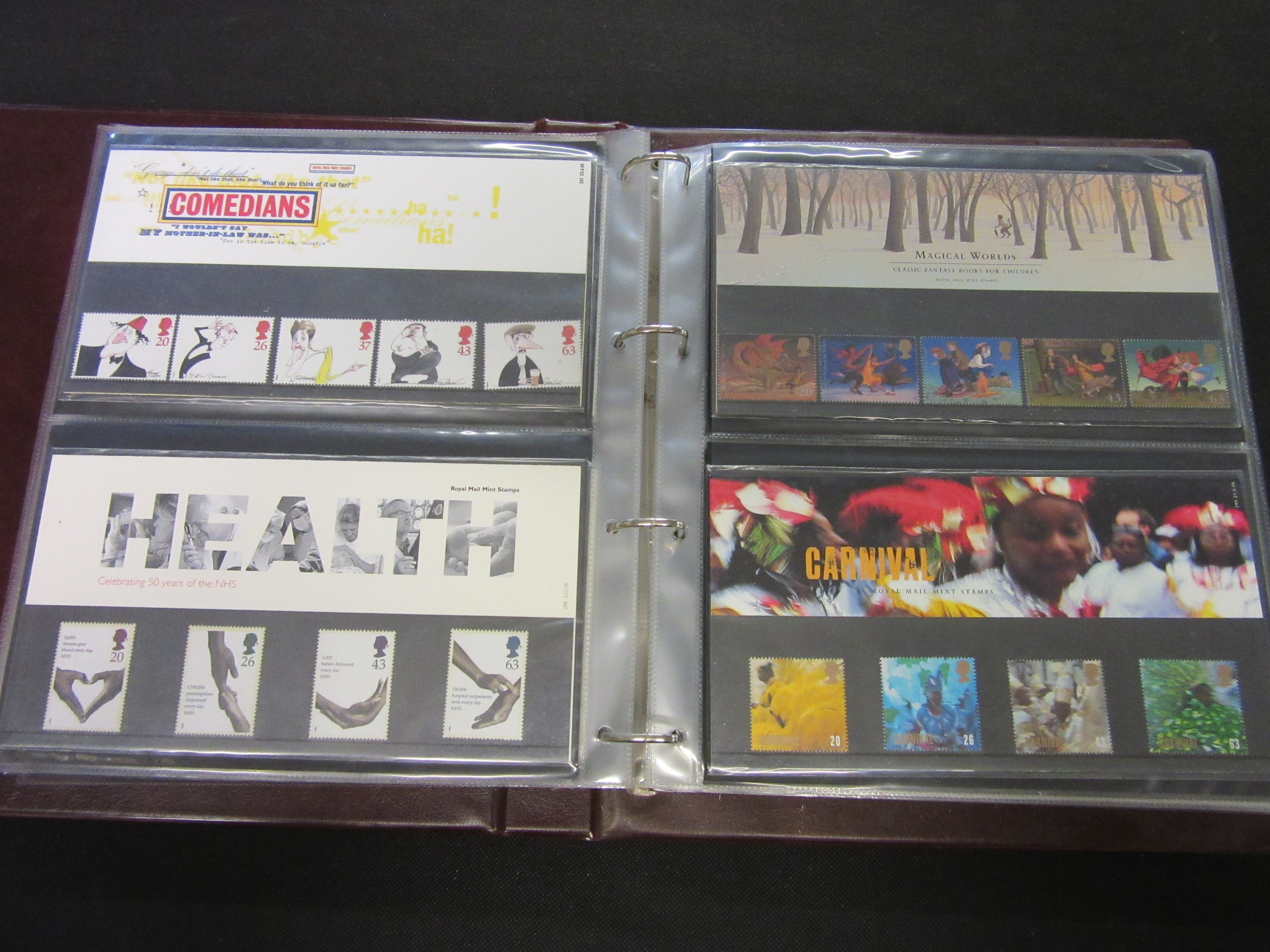 UK PRESENTATION ALBUM OF MINT DECIMAL STAMPS 1997-2000 Image