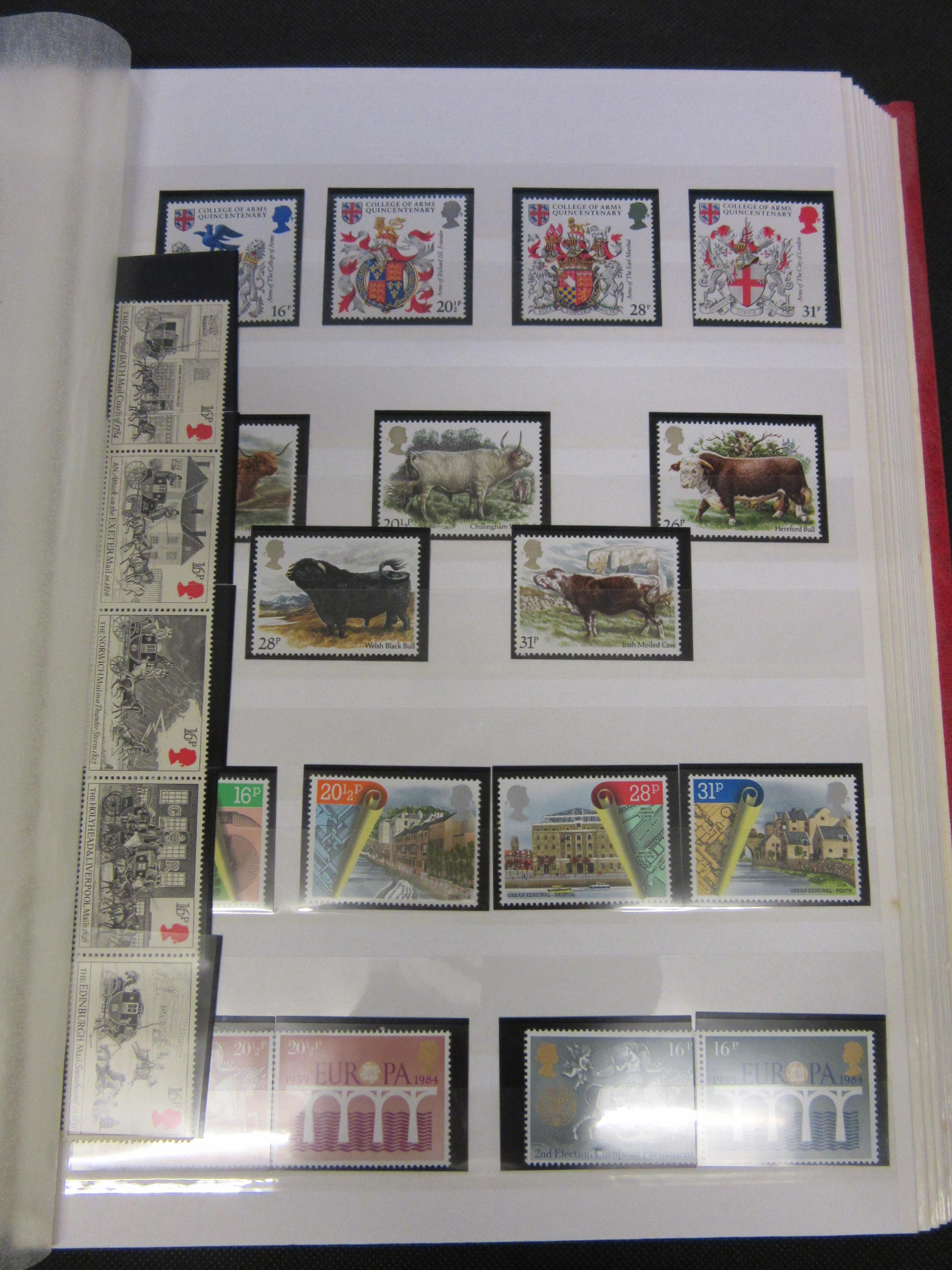 1980S ALBUM OF UK MINT DECIMAL STAMPS Image