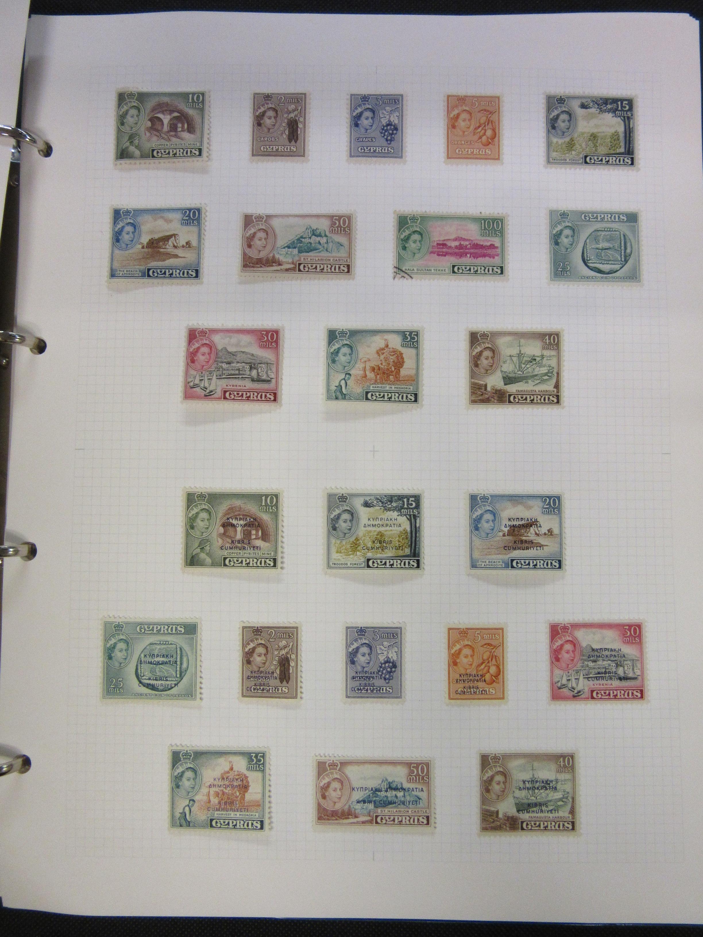 MAINLY MINT EUROPEAN AND BRITISH OVERSEAS TERRITORIES GEORGE VI AND LATER ALBUM OF STAMPS Image