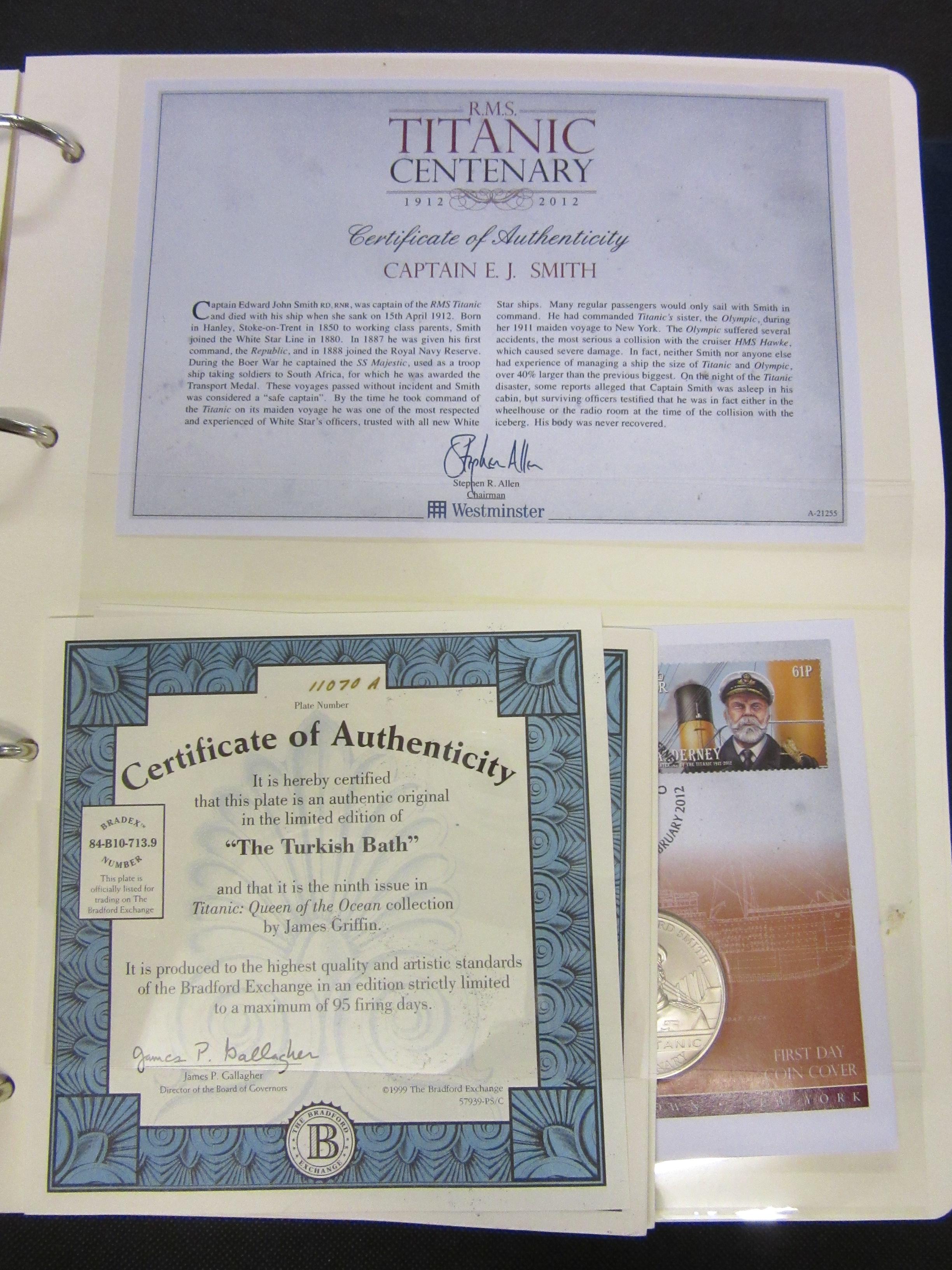 2012 TITANIC CENTENARY FIRST DAY COIN AND STAMP ALBUM Image