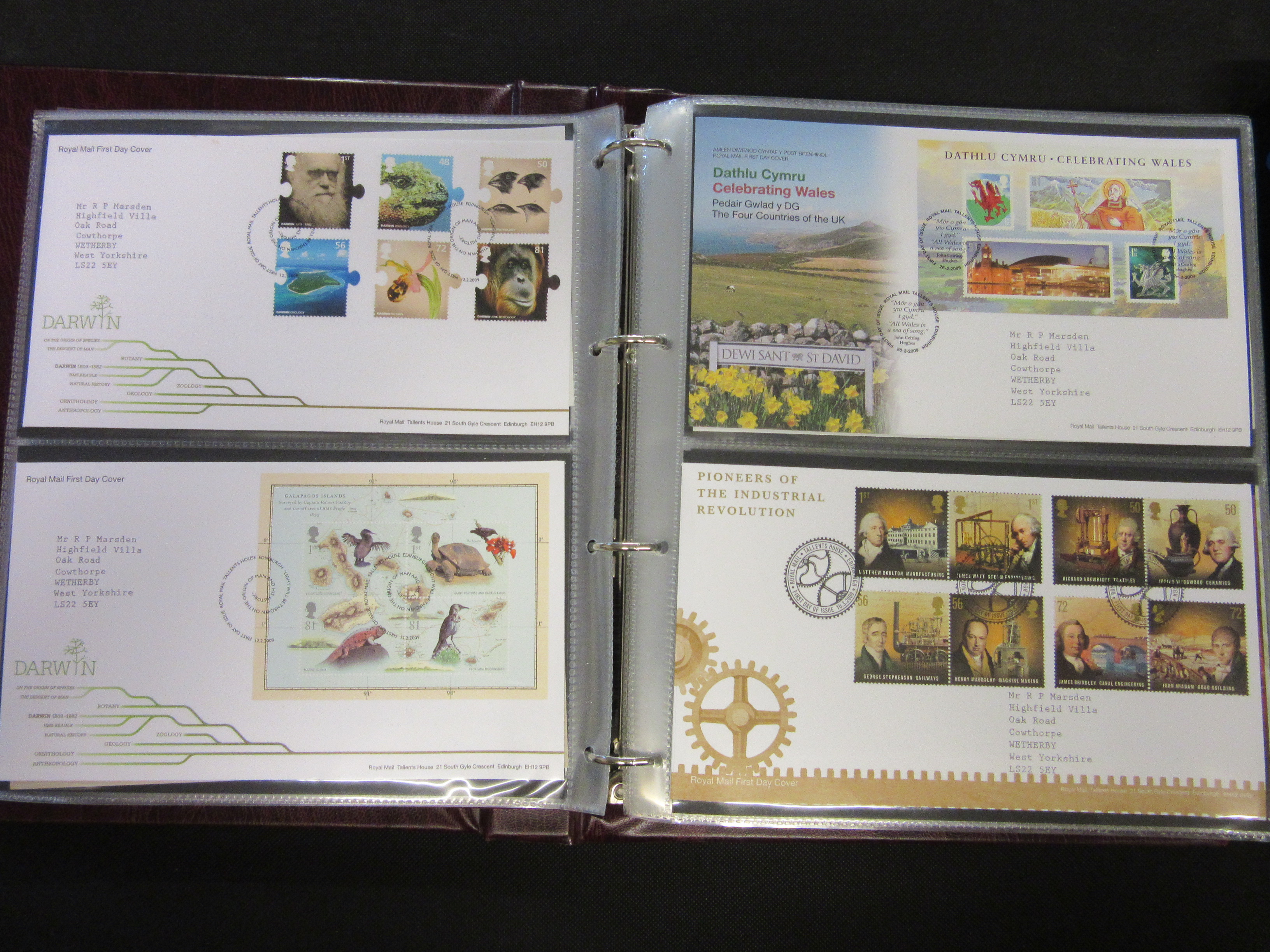TWO ALBUMS OF UK FIRST DAY COVERS 2008-2014 Image