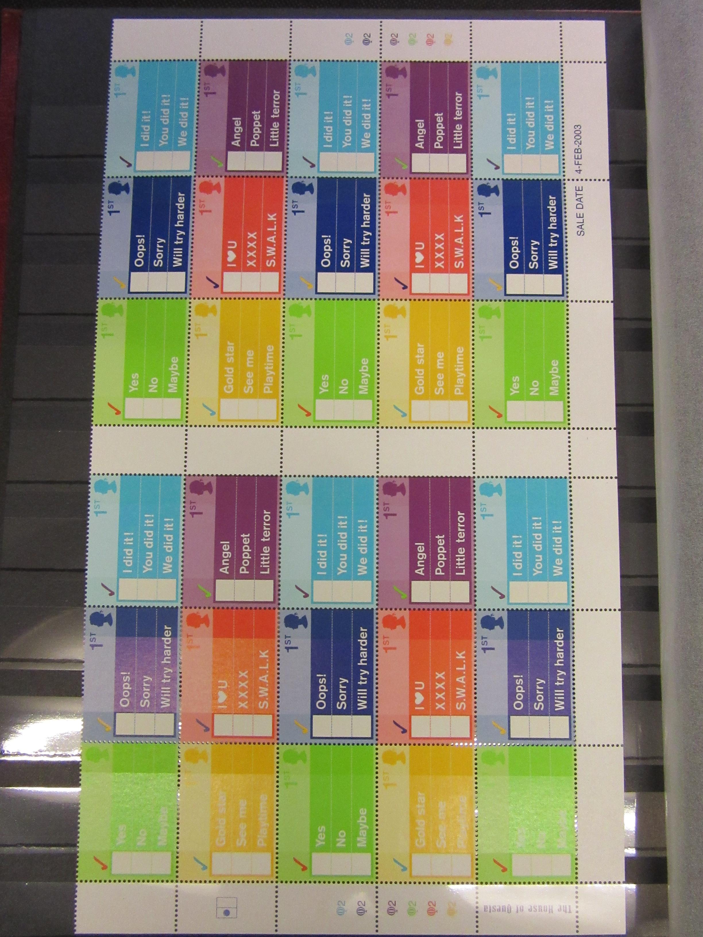 RED ALBUM OF MINT DECIMAL UK STAMPS 2002-2009 Image