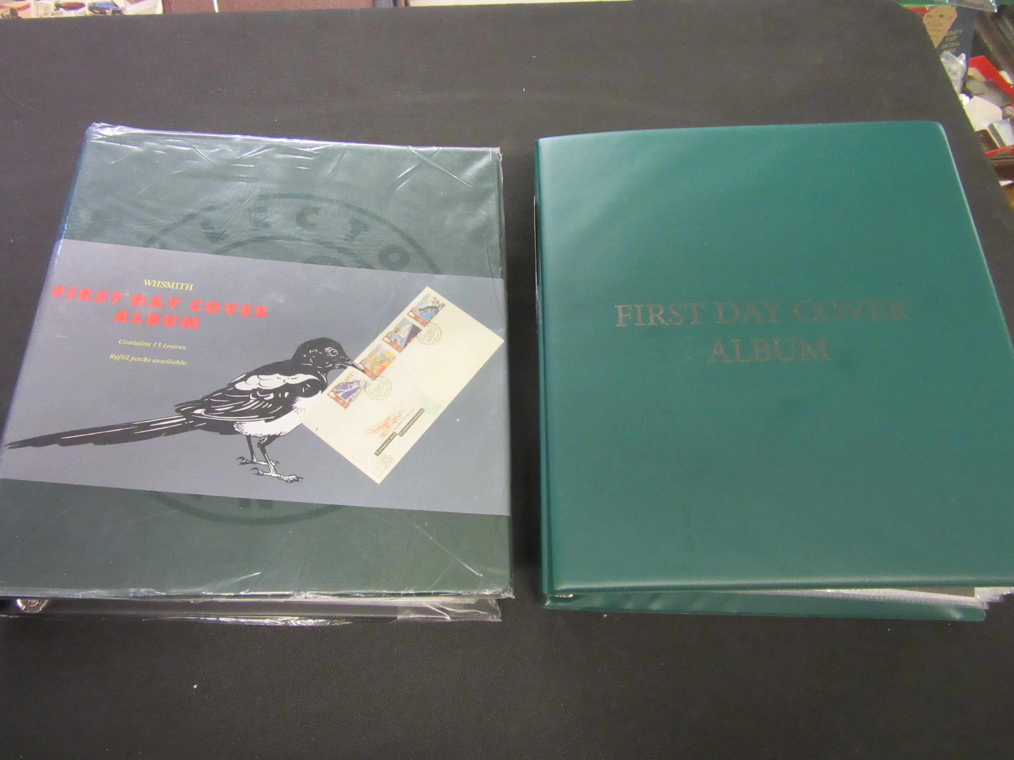 TWO ALBUMS OF UK FIRST DAY COVERS 1983-2018 INCLUDING SIGNED JOCKEY EXAMPLE Image