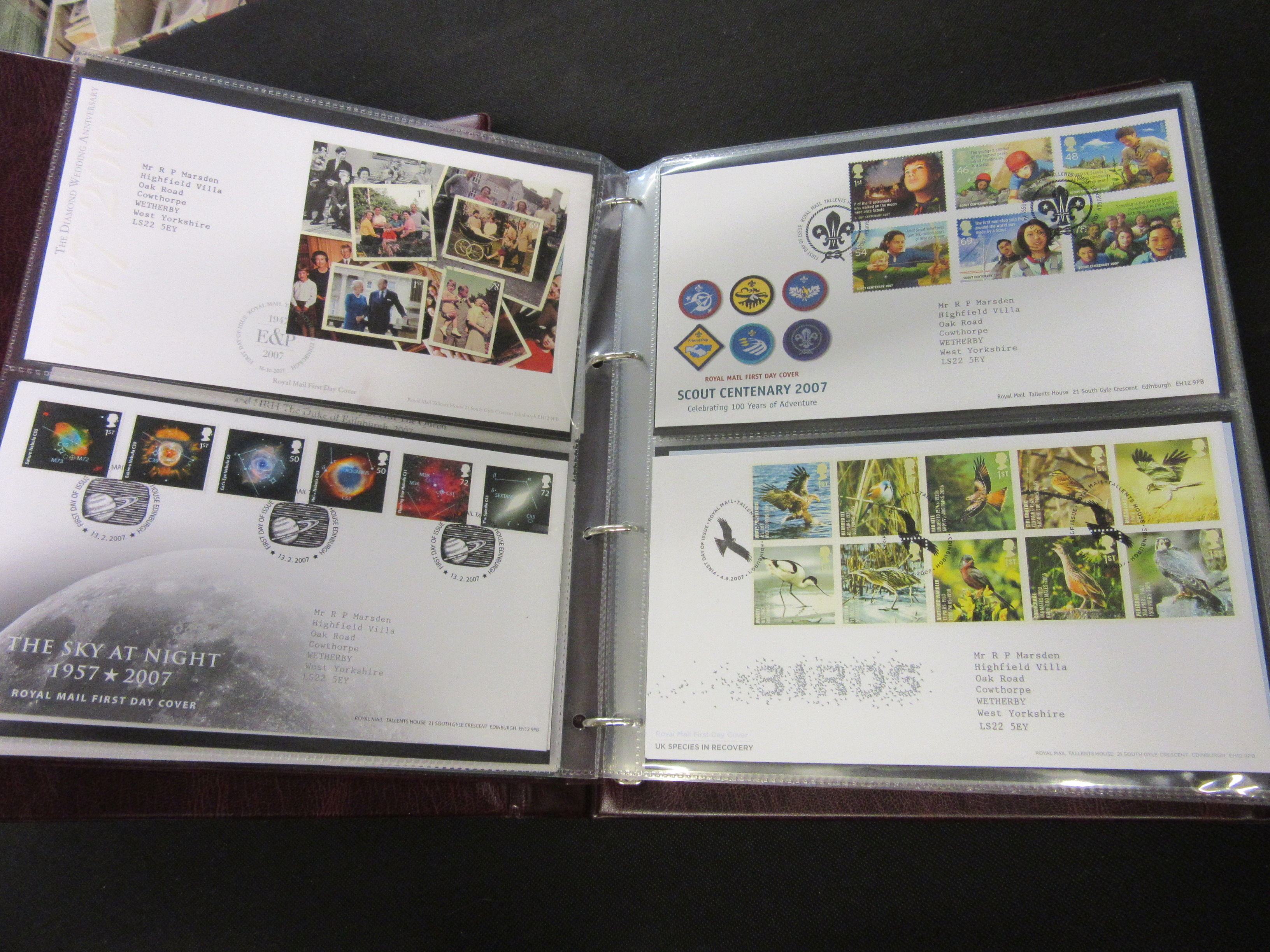 TWO ALBUMS OF UK FIRST DAY COVERS CIRCA 2000-2007 Image