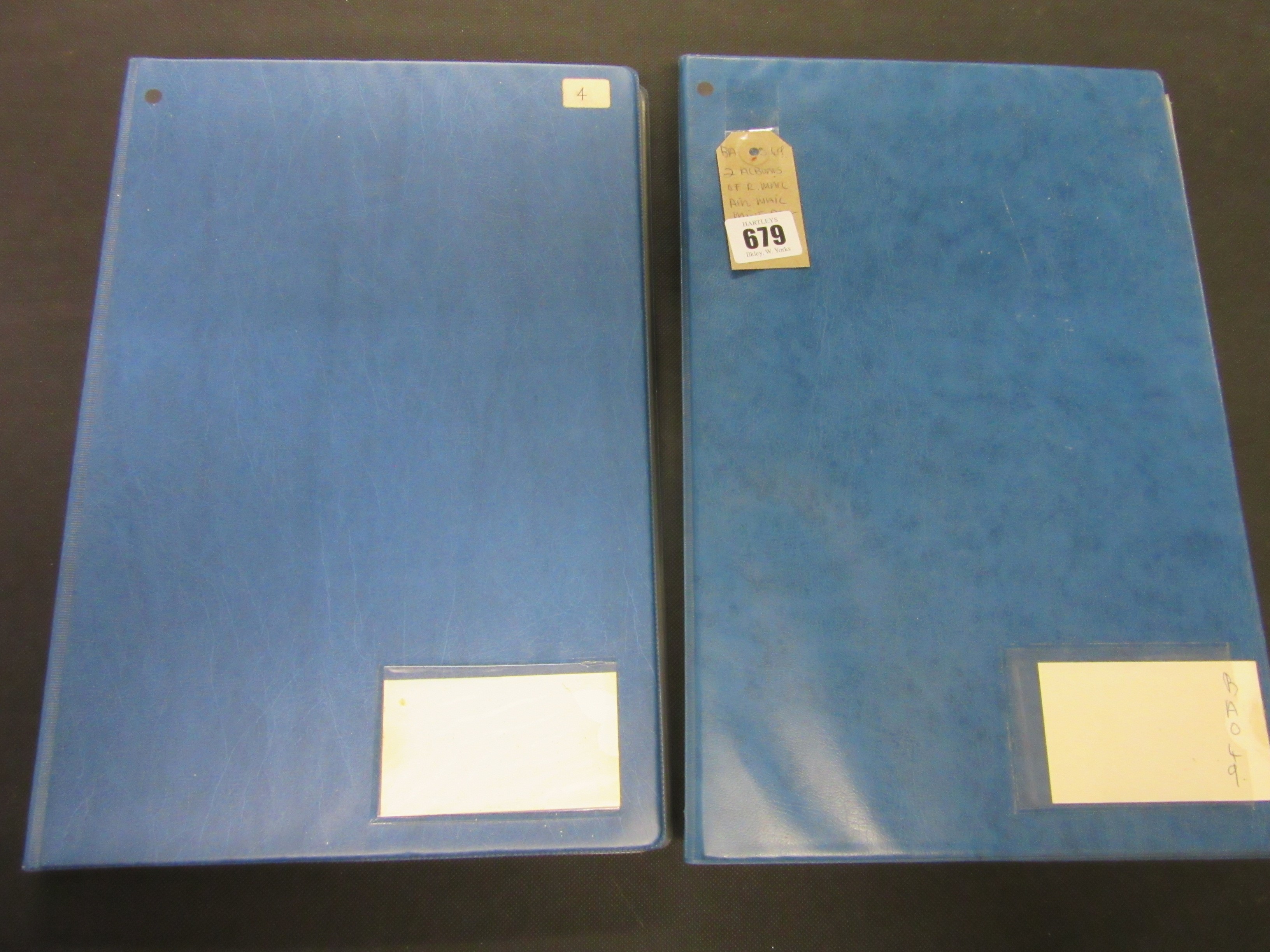 TWO ALBUMS OF ROYAL MAIL AIR MAIL MINT PRE-PAID ENVELOPES Image