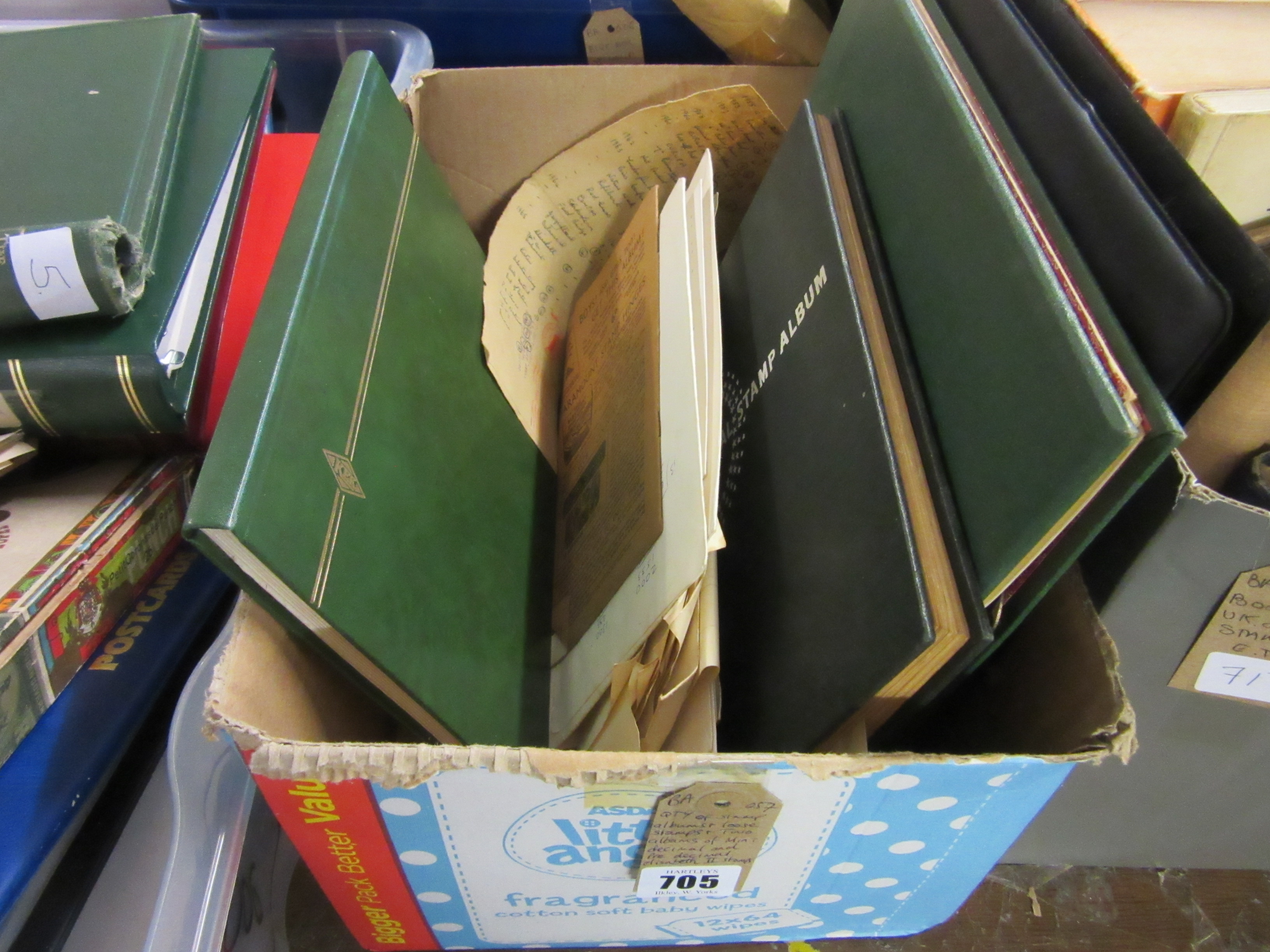 QUANTITY OF STAMP ALBUMS WITH LOOSE STAMPS AND TWO ALBUMS OF DECIMAL AND PRE-DECIMAL ELIZABETH II Image