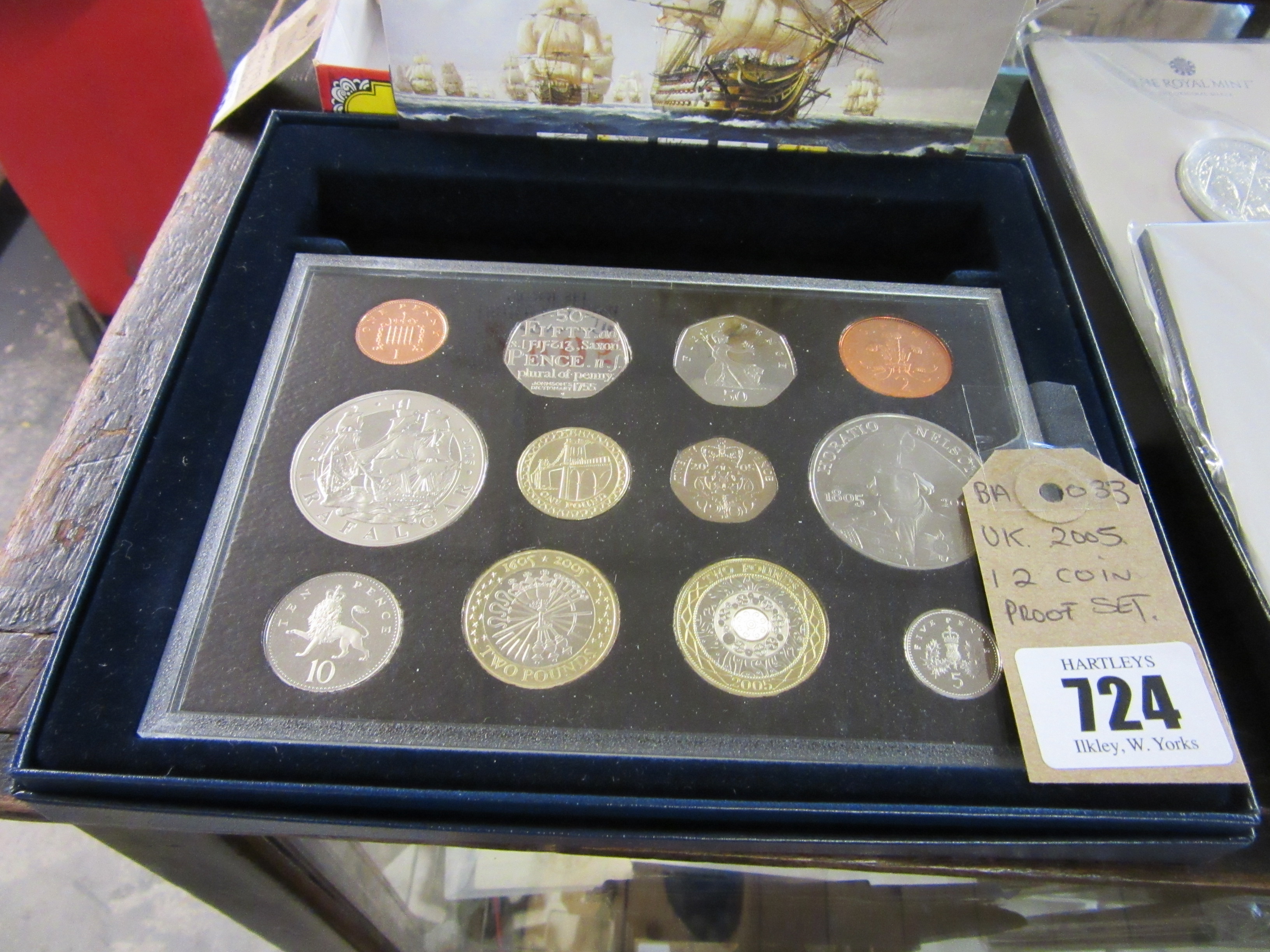 UK 2005 TWELVE COIN PROOF SET Image