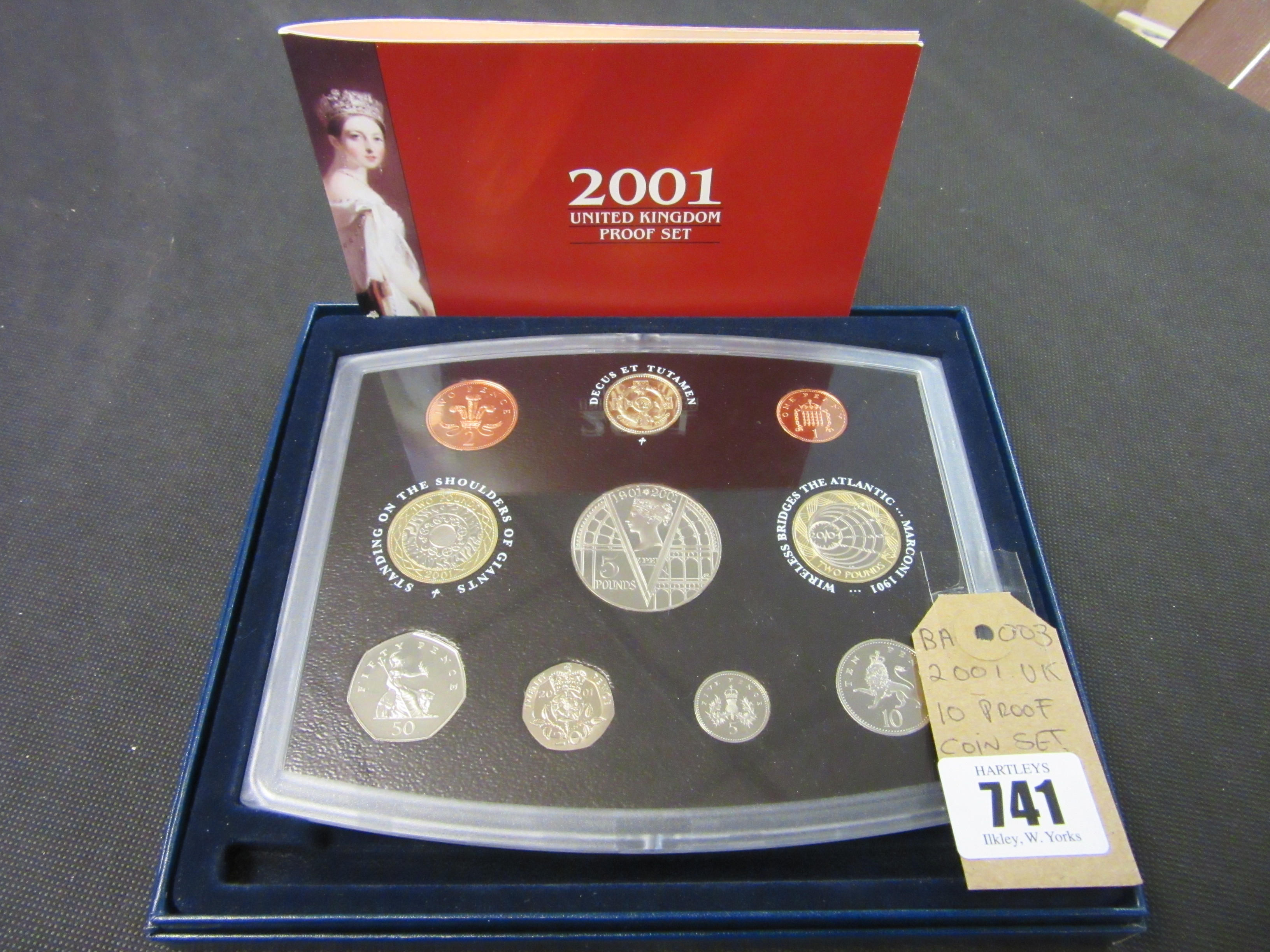 2001 UK TEN PROOF COIN SET Image