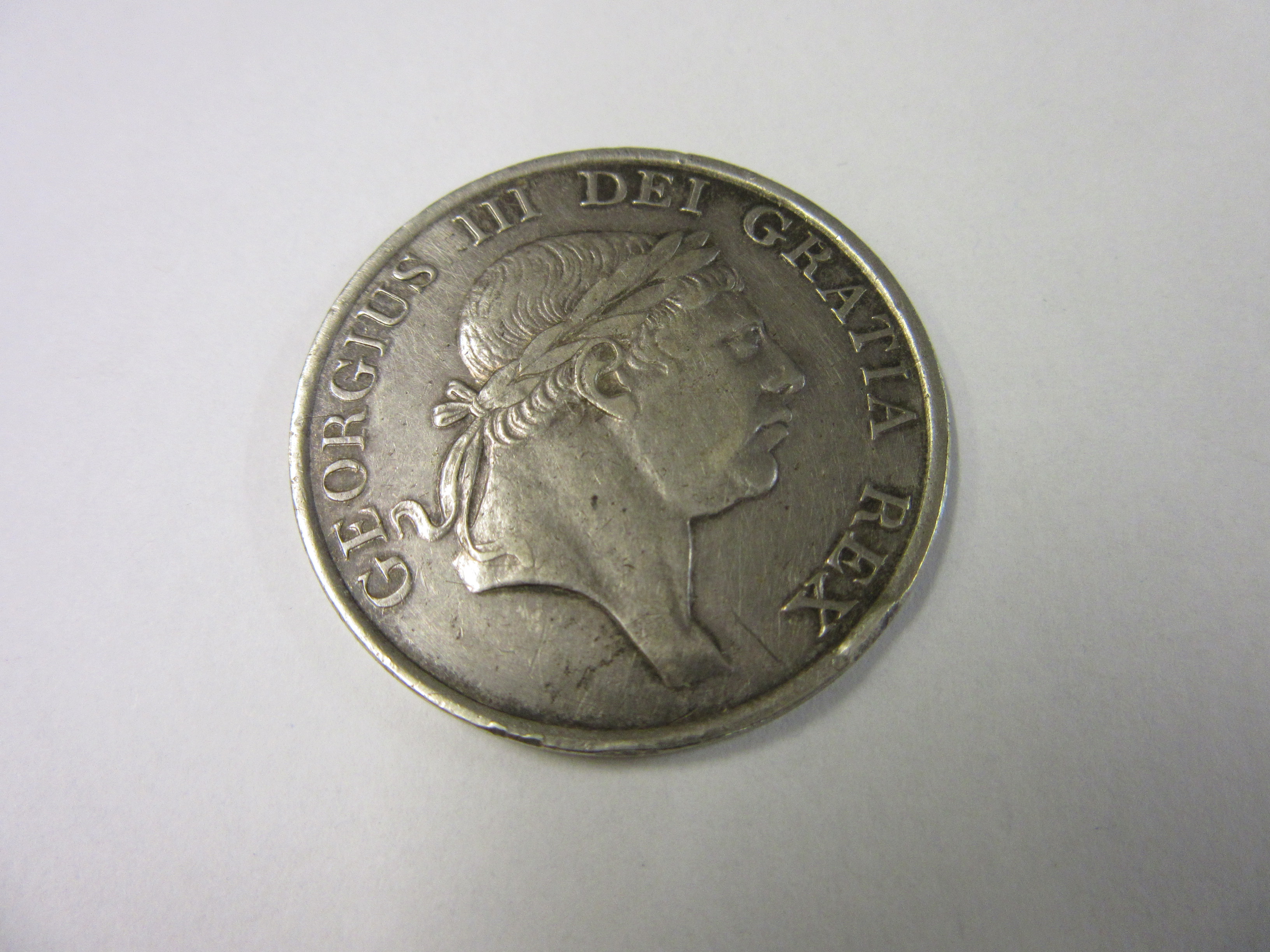 SILVER GEORGE III THREE SHILLINGS BANK TOKEN Image