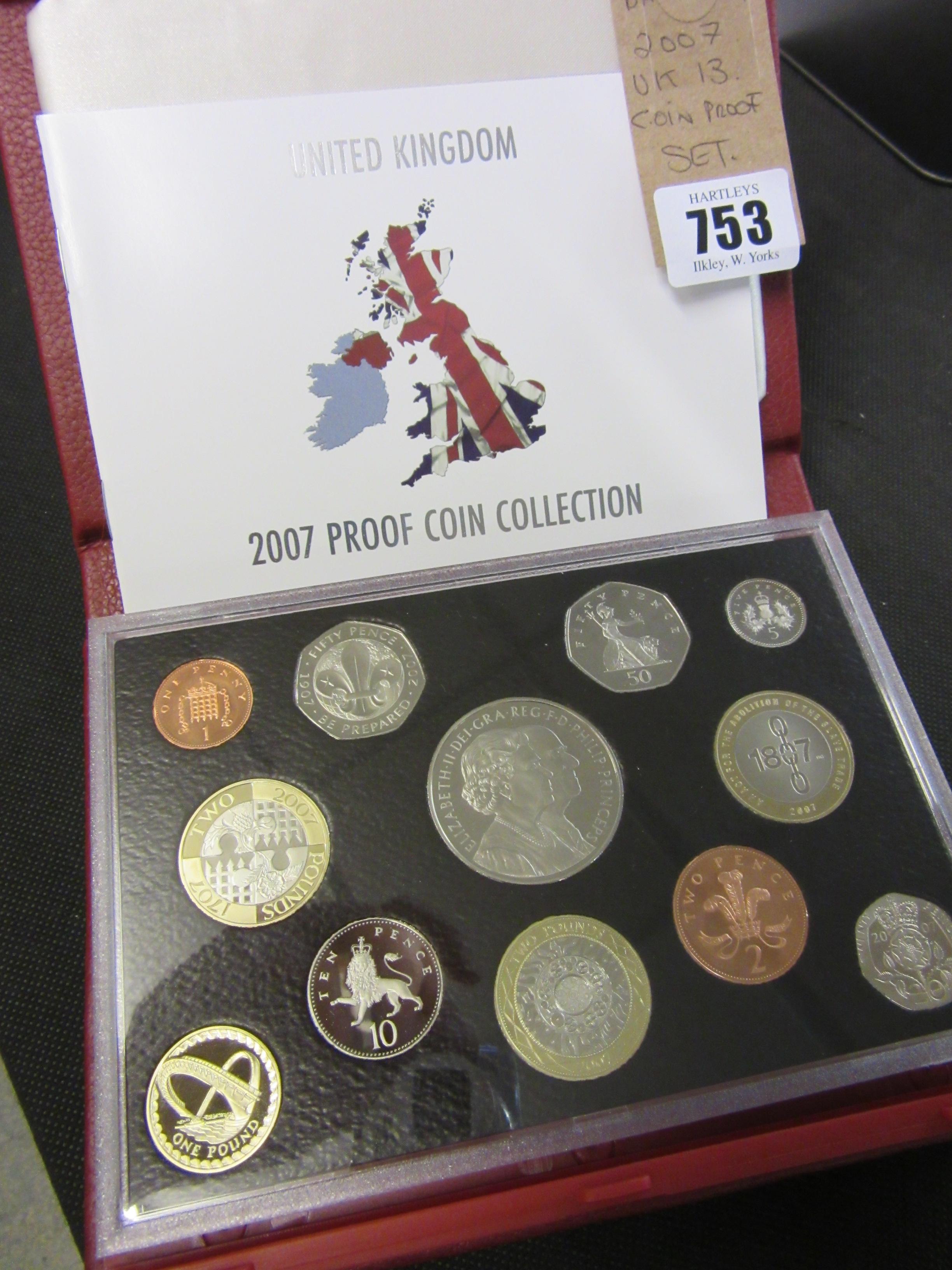 2007 UK TWELVE COIN PROOF SET Image