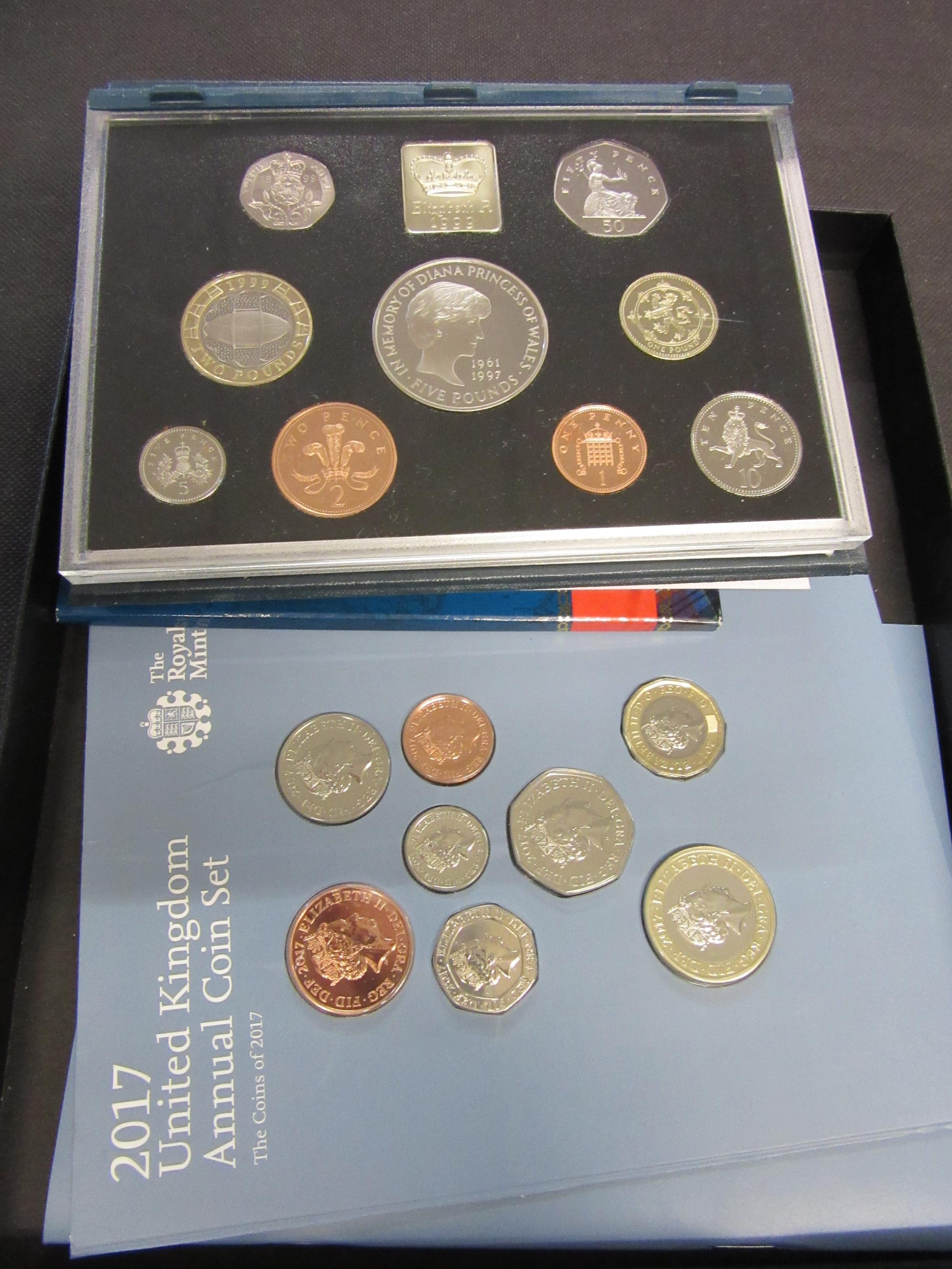 1999 AND 2017 UK PROOF COIN SETS ETC Image