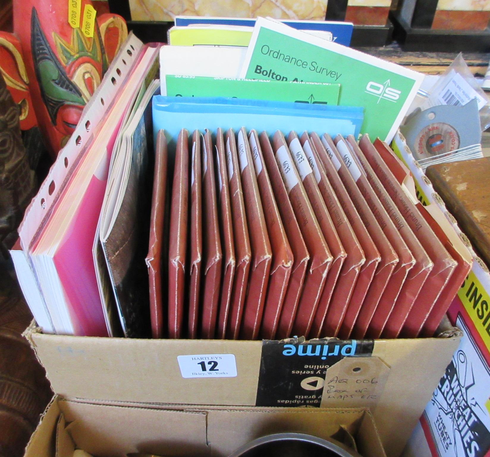 BOX OF MAPS ETC Image