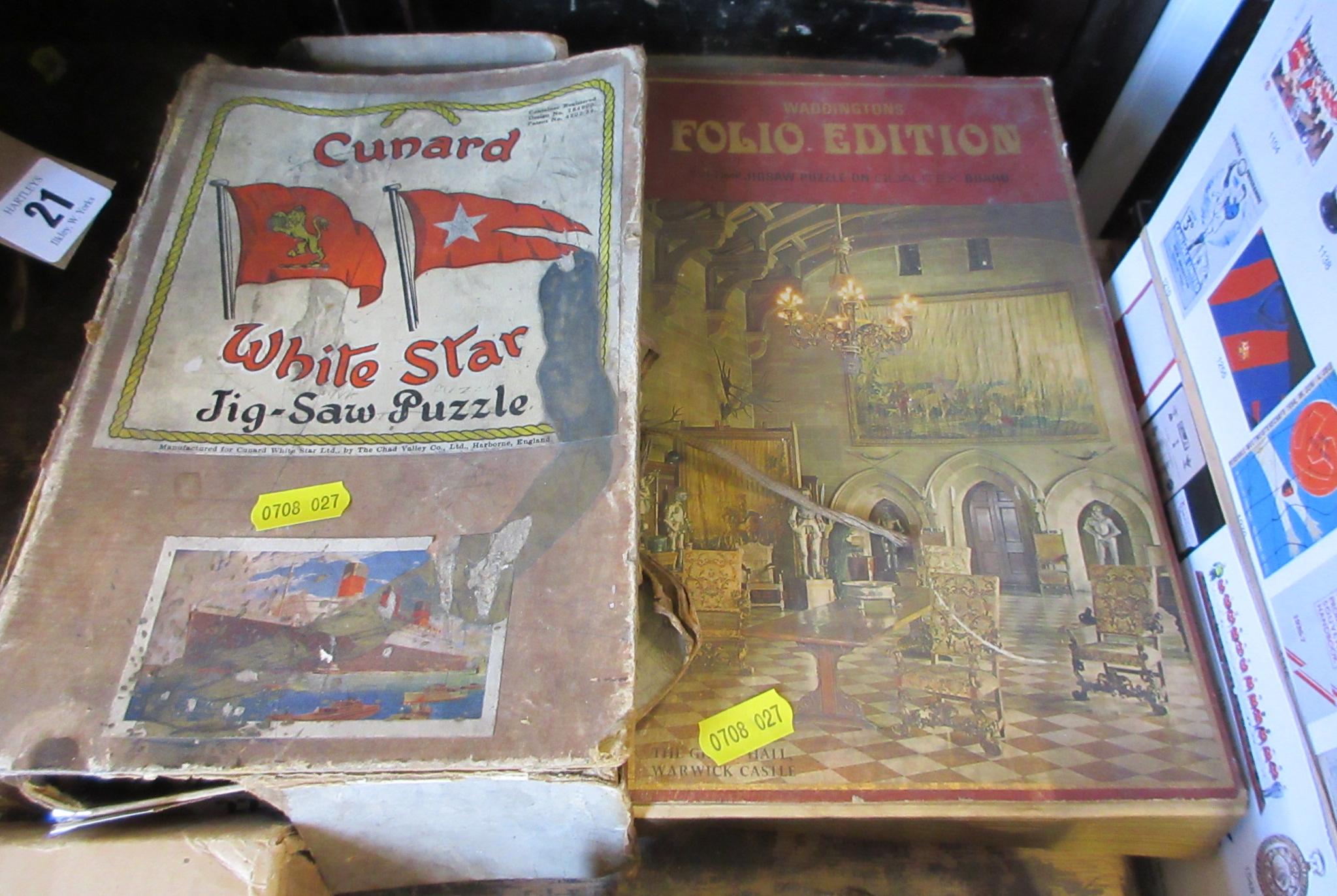 TWO VINTAGE JIGSAW PUZZLES Image