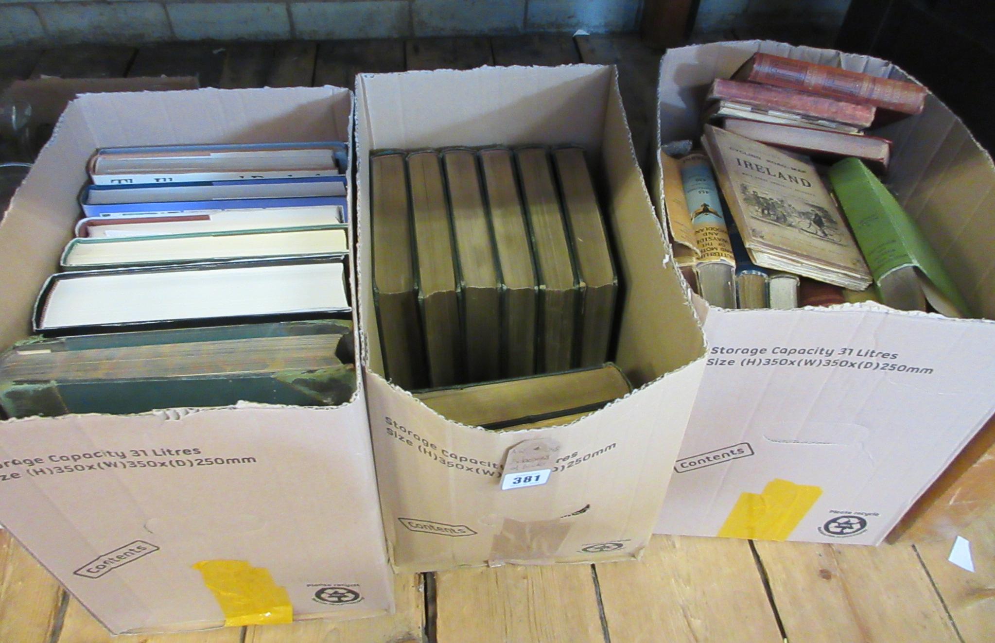THREE BOXES OF BOOKS Image
