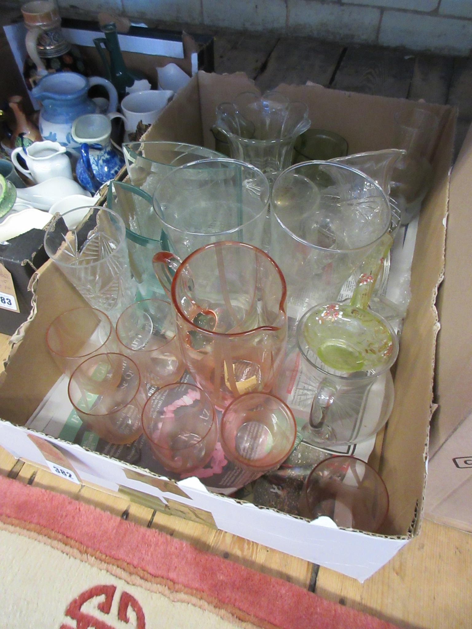 BOX OF GLASS INCLUDING LEMONADE SET Image