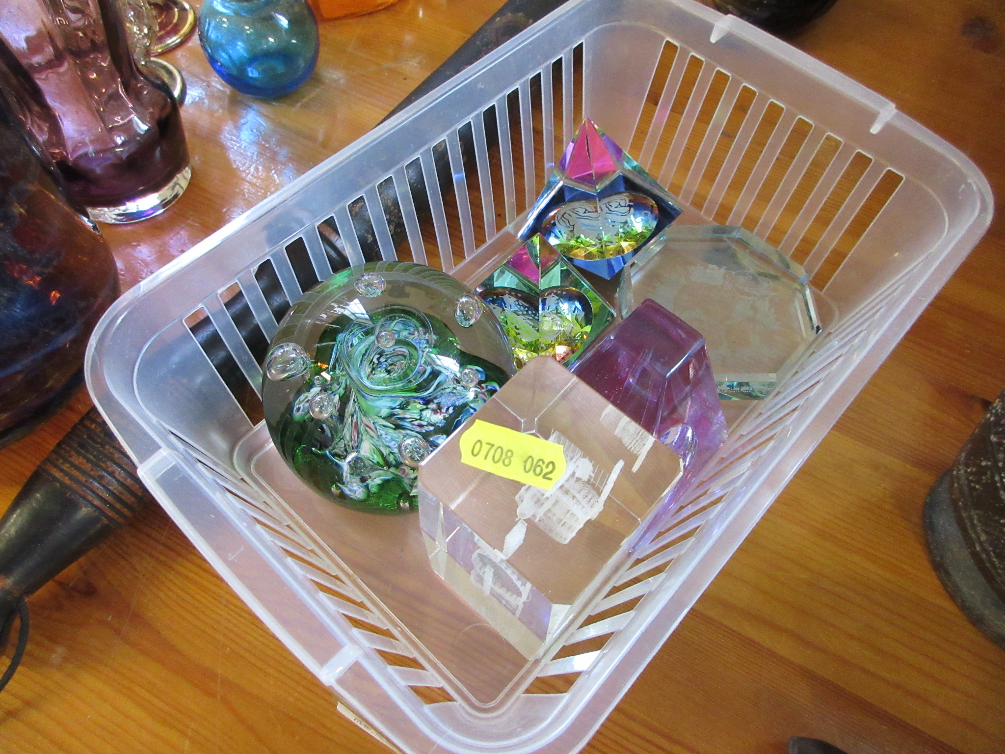 SIX GLASS PAPERWEIGHTS INCLUDING CAITHNESS Image