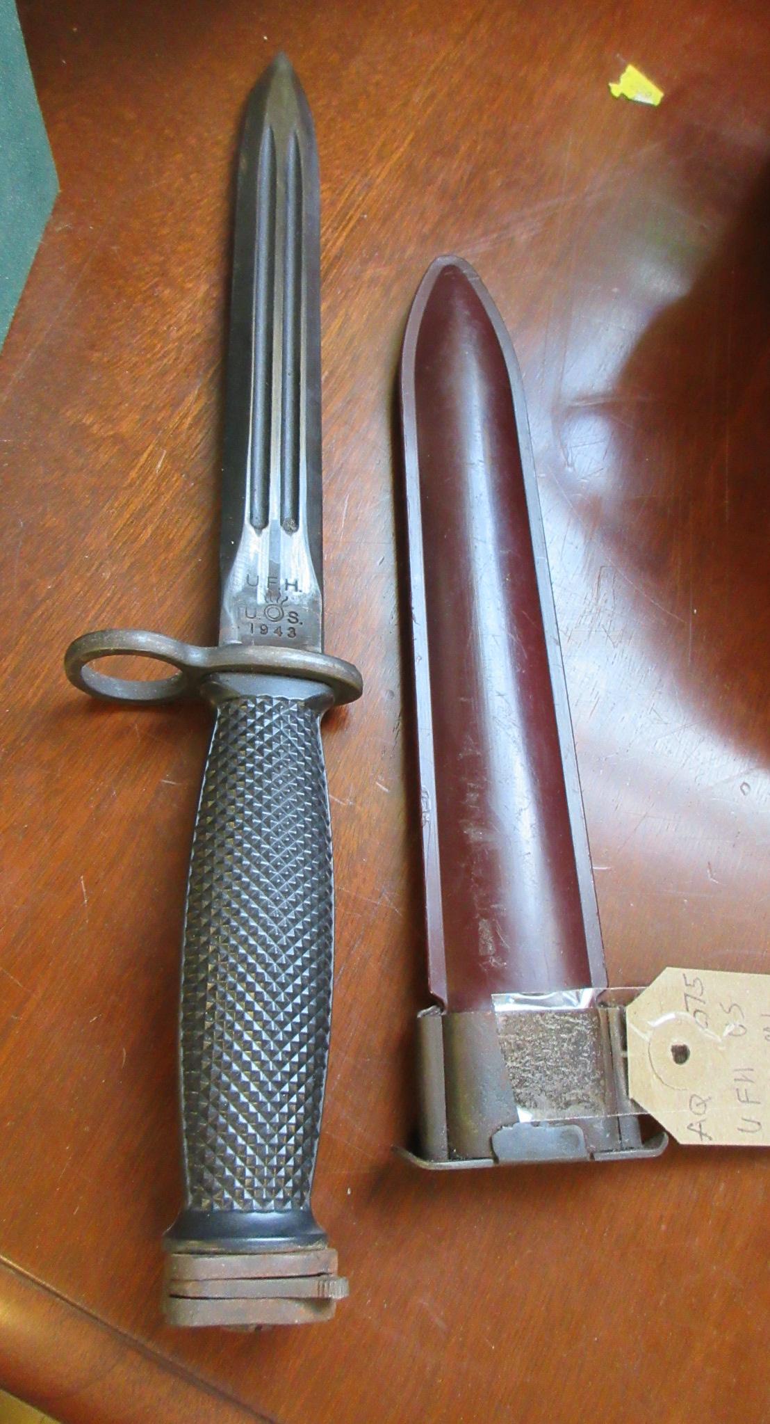 UFH US WORLD WAR II M1 GARAND BAYONET Image