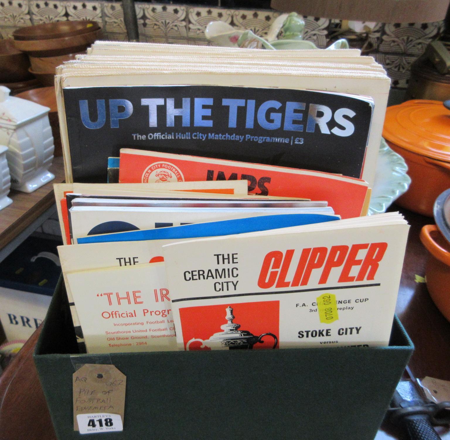 FILE OF FOOTBALL EPHEMERA Image