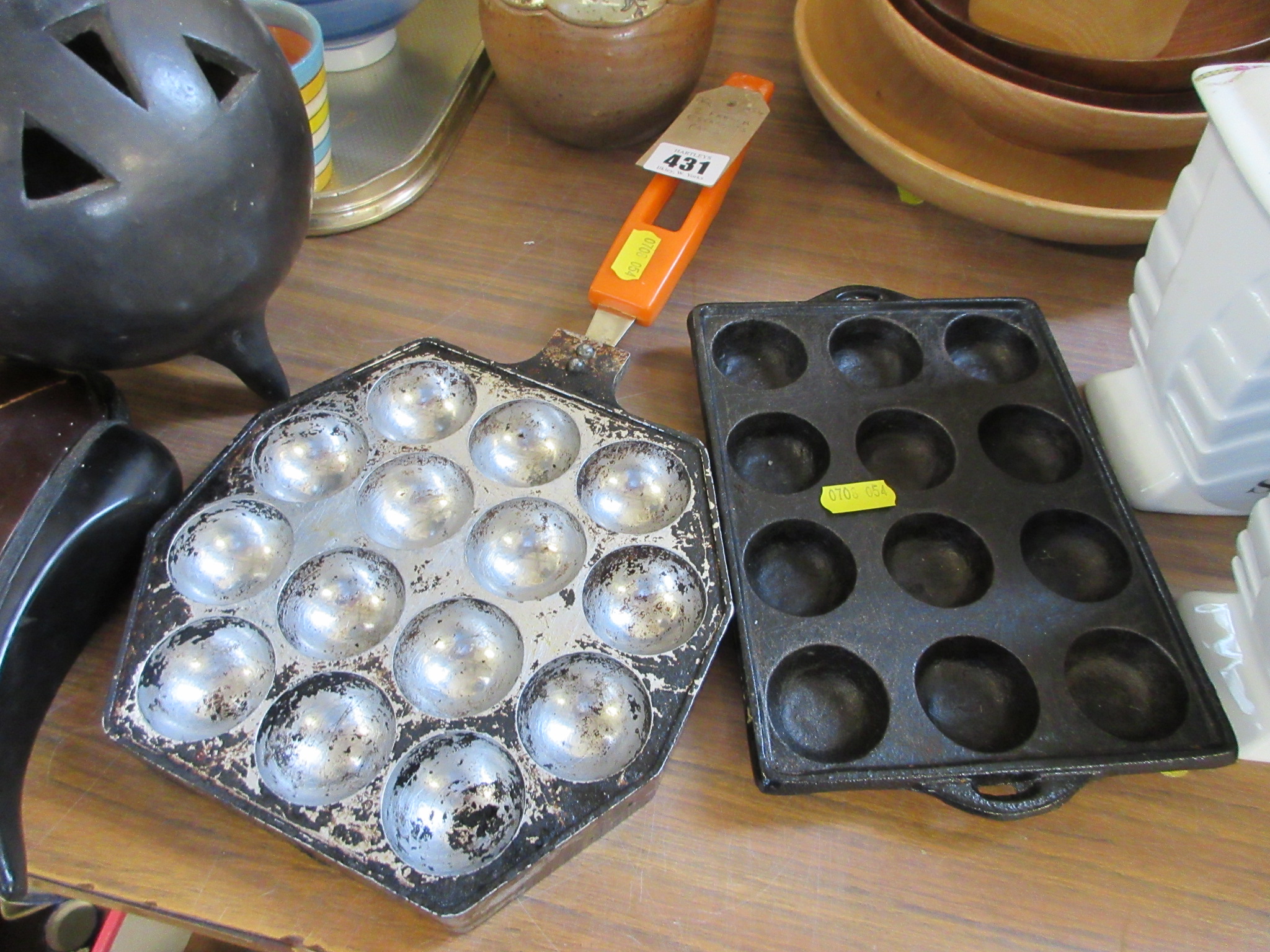 TWO FRENCH ESCARGOT PANS Image