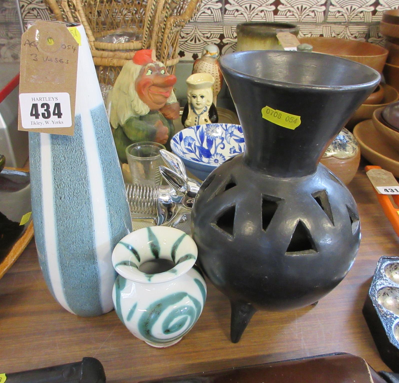 THREE VINTAGE CERAMIC  VASES Image