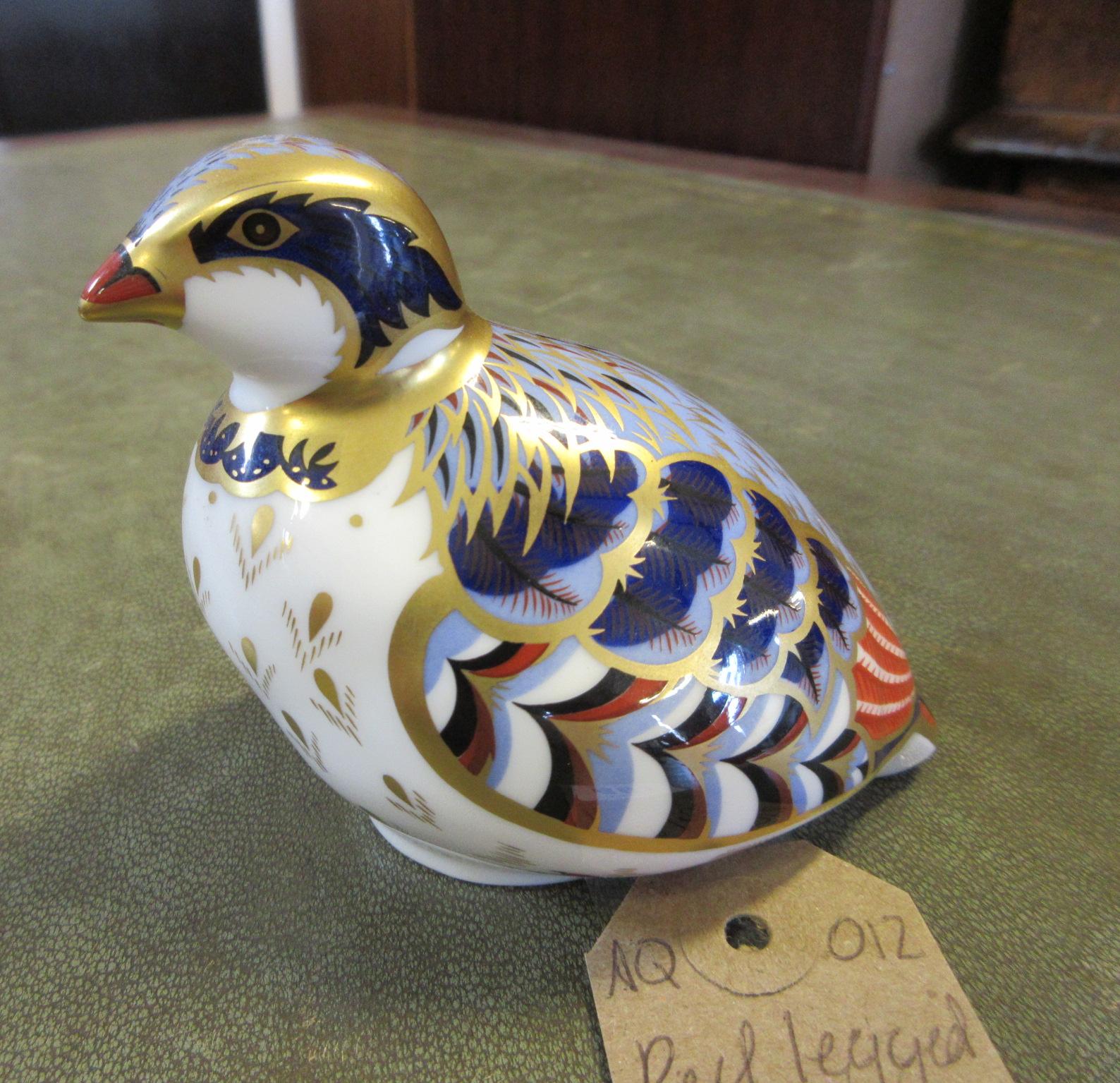 ROYAL CROWN DERBY RED LEGGED PARTRIDGE Image