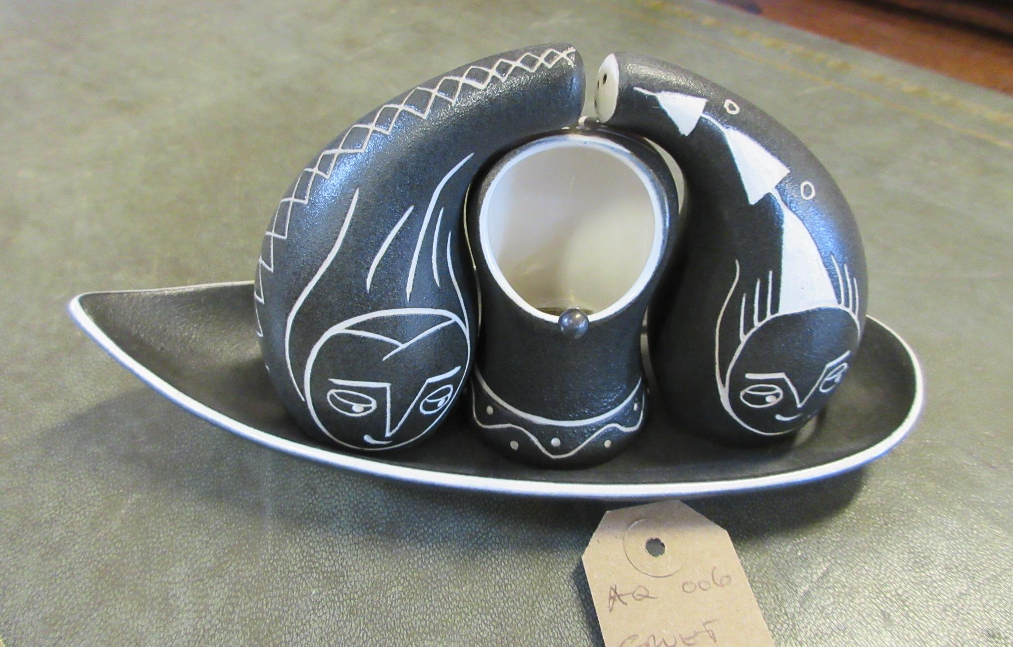 DENBY CLOWNS TIBOR REICH CRUET SET Image