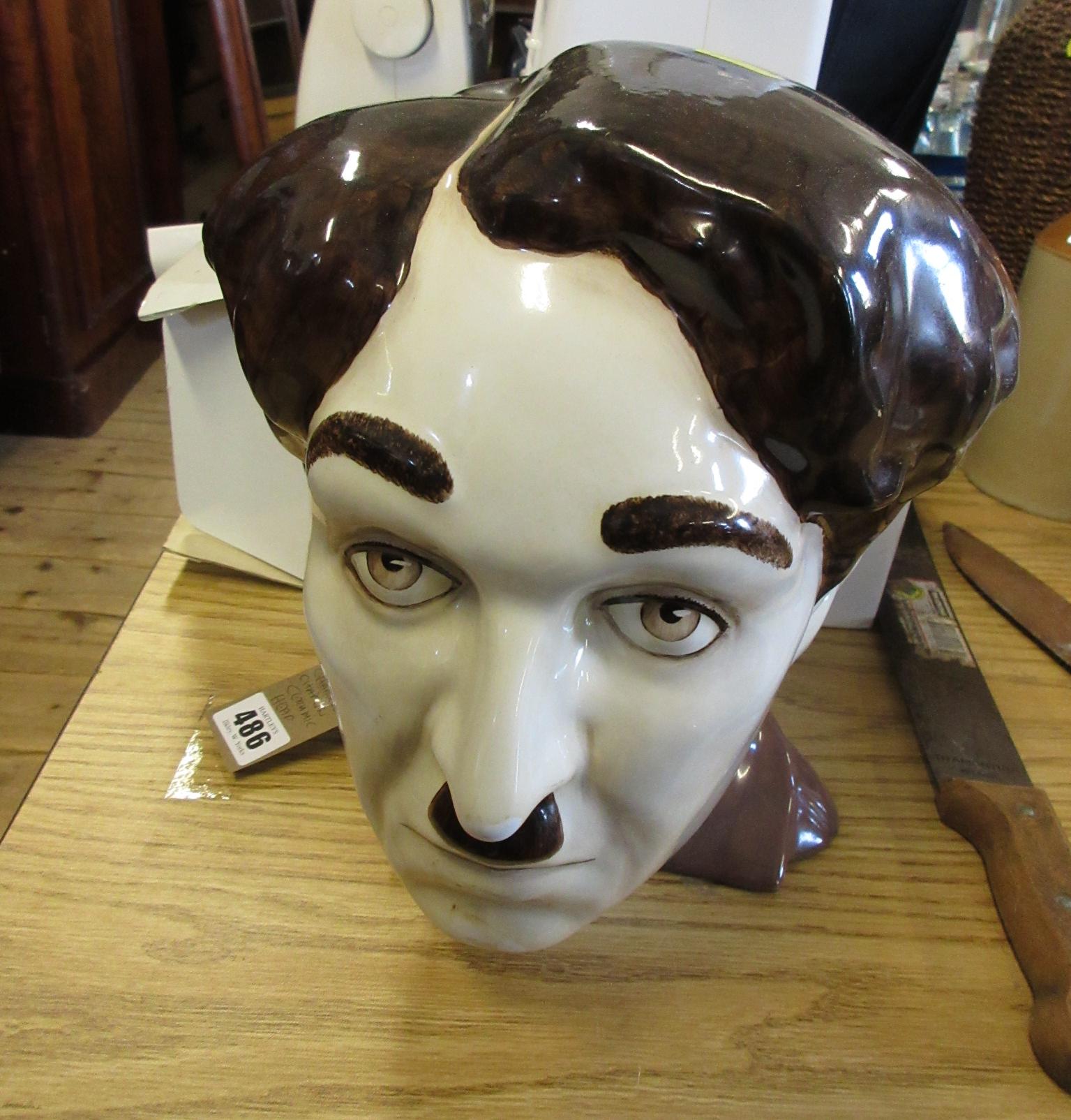 CHARLIE CHAPLIN CERAMIC HEAD Image