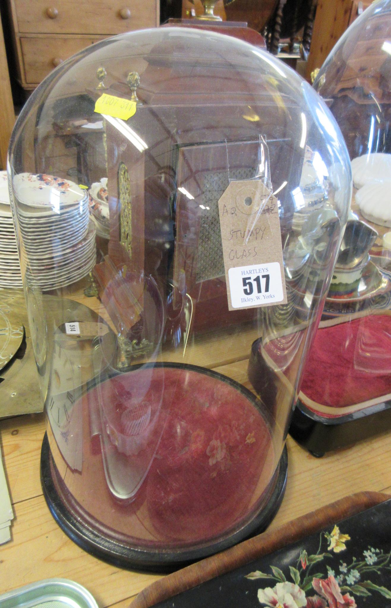 SMALL GLASS DOME AND BASE Image