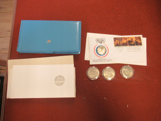 US 1976 BI CENTENIAL SILVER MEDALLION ETC Image