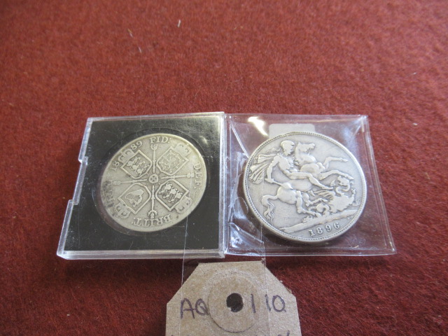 1889 AND 1896 VICTORIAN SILVER CROWNS Image