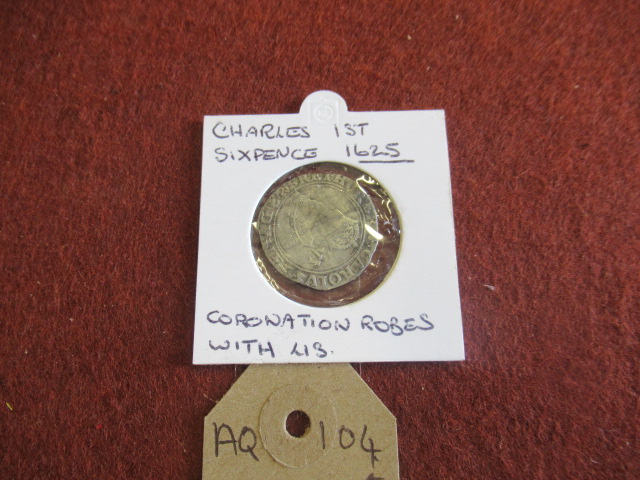 CHARLES I 1625 SILVER SIXPENCE Image