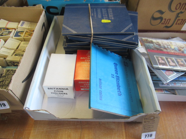 QUANTITY OF WHITMAN FOLDERS BOXES AND COIN HOLDERS Image