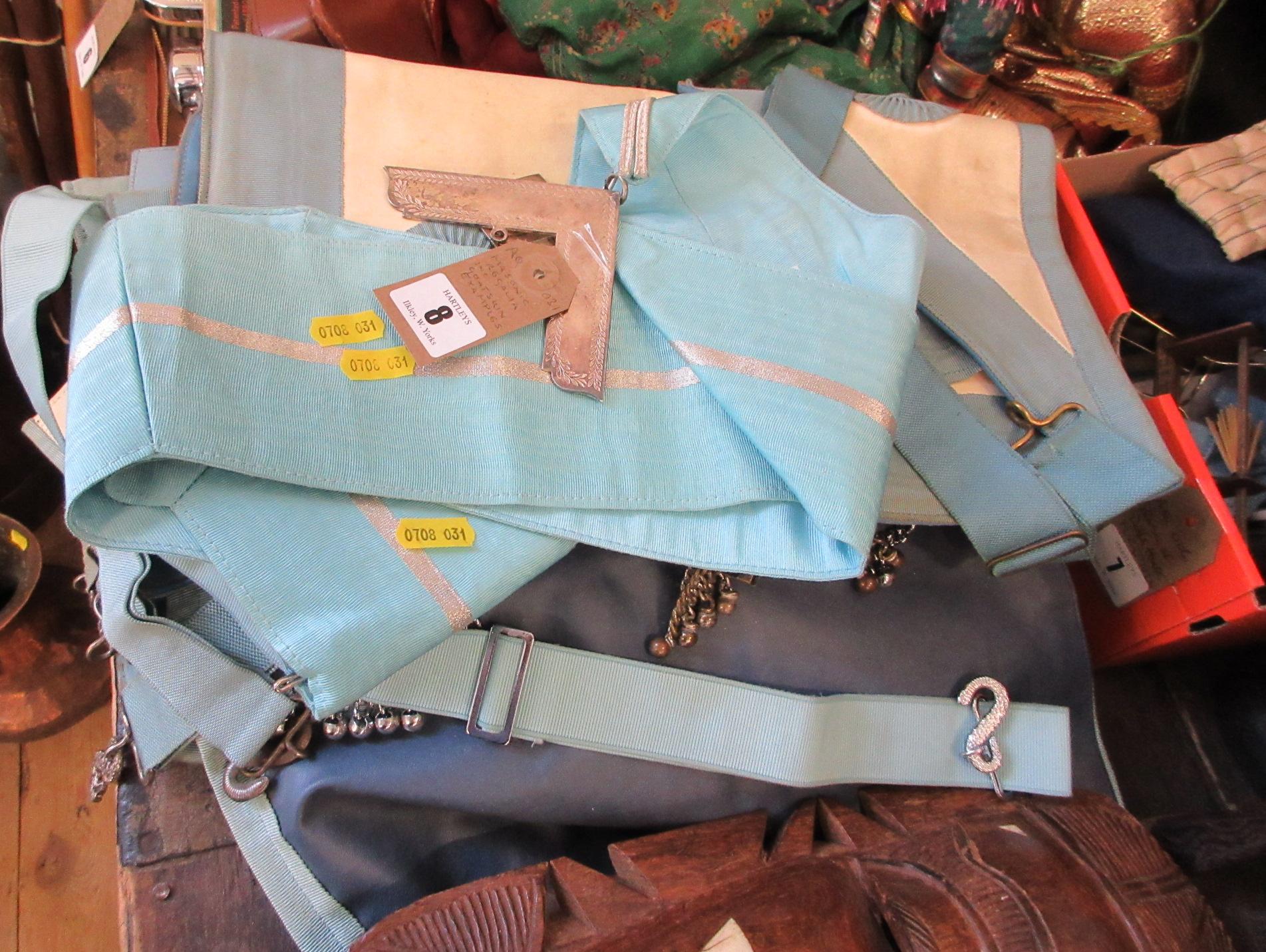 MASONIC REGALIA INCLUDING GOATSKIN EXAMPLES Image