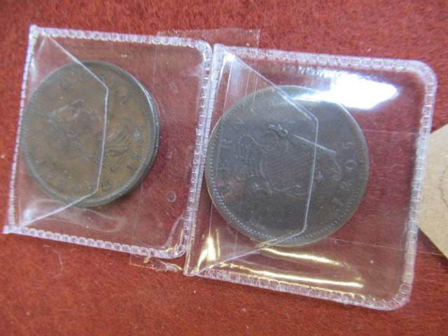 1805 IRISH AND 1806 BRITISH HALF PENNIES Image