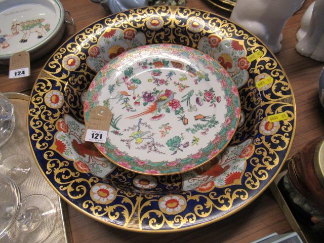 SPODE IMARI BOWL AND CHINA PLATE Image