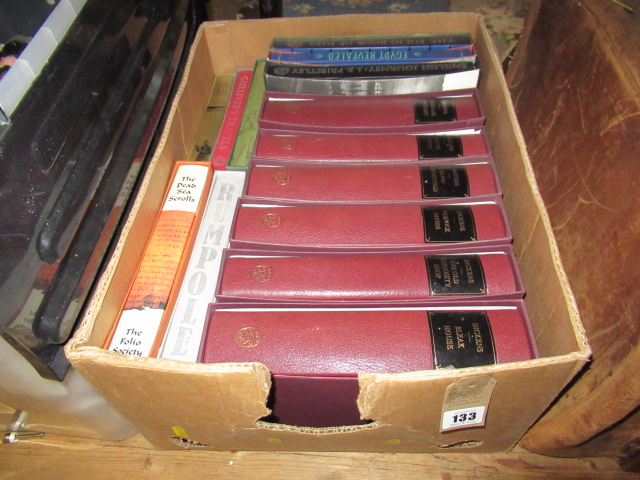 BOX OF FOLIO SOCIETY BOOKS INCLUDING DICKENS Image