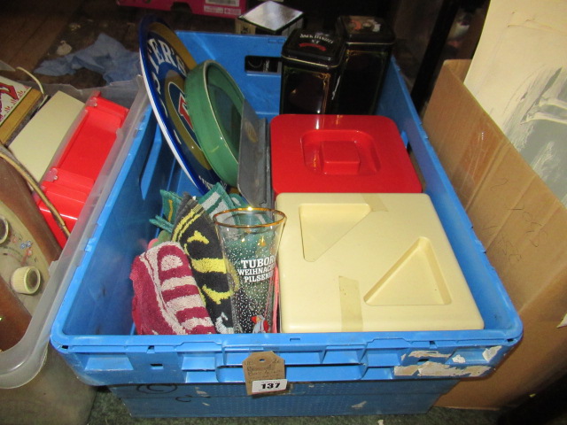 BOX OF BAR ITEMS ETC Image